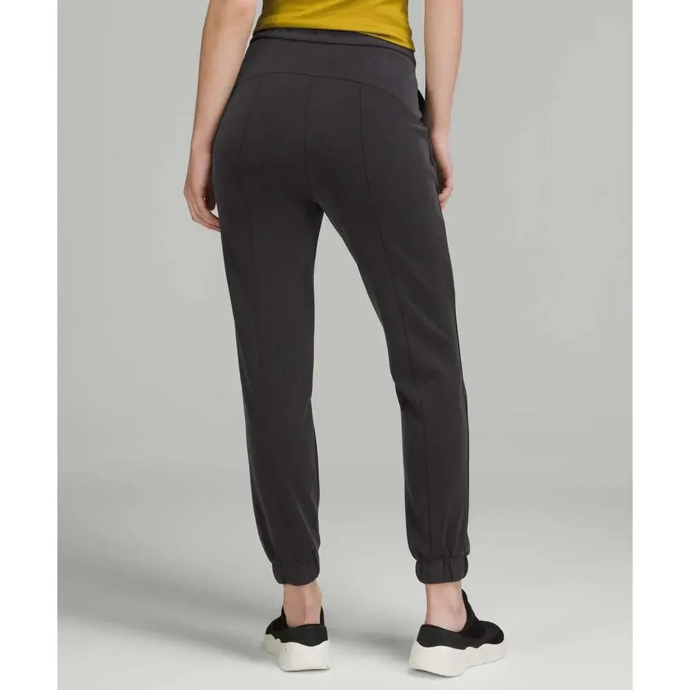 Lululemon Softstreme Relaxed High Rise Pant Black Commuter‎ Travel Womens 10